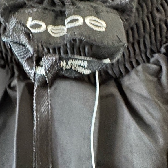 Bebe black plus size short romper - Picture 3 of 5